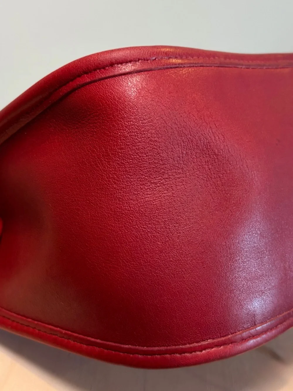 Vintage COACH Red Janice Legacy Zip Red Leather Crossbody 9950 RARE EUC - Picture 14 of 17